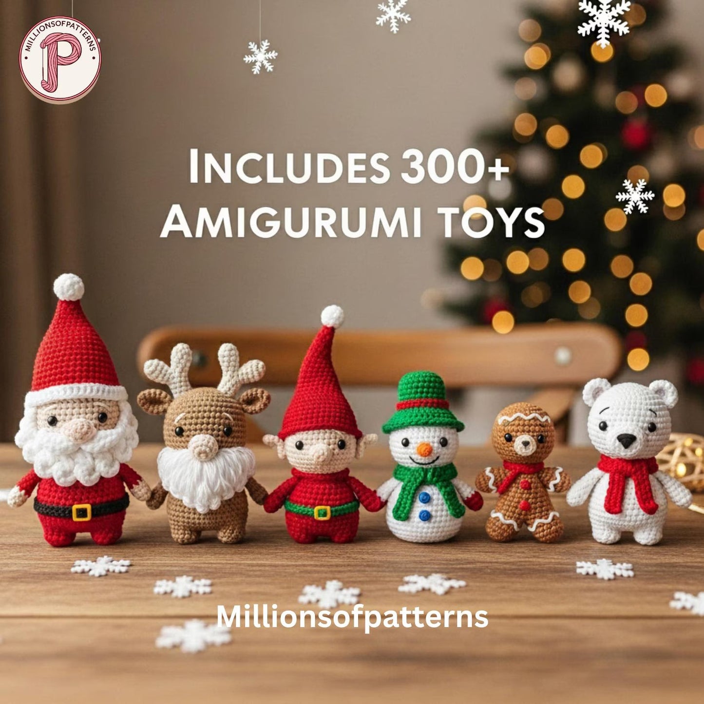 Mille et un patrons de crochet de Noël : Mega Bundle Amigurumi, Décorations, Vêtements, Sacs (Téléchargement PDF)