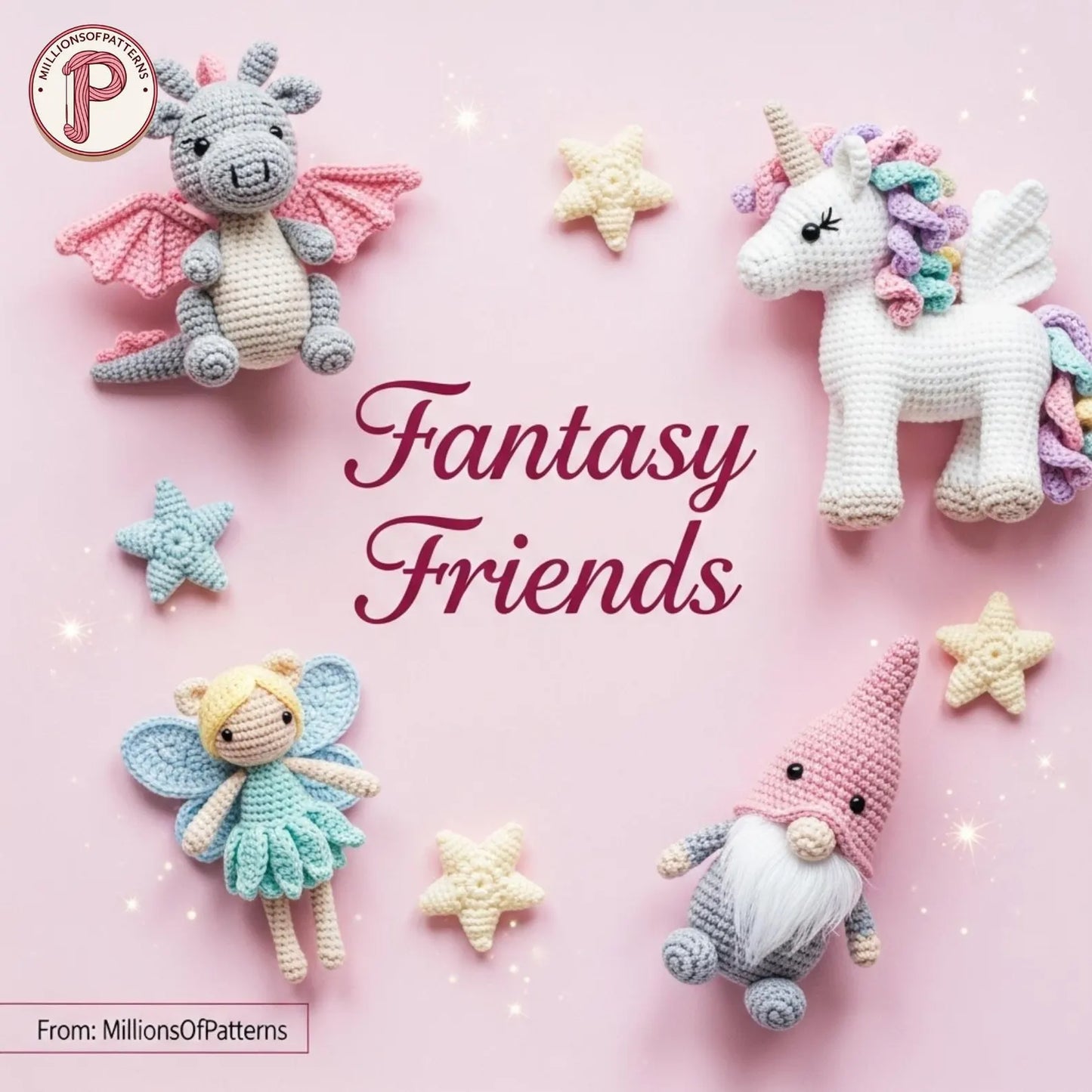 Lot de 5000+ patrons de crochet Amigurumi : doudous, animaux, personnages (téléchargement PDF) | Millionsofpatterns