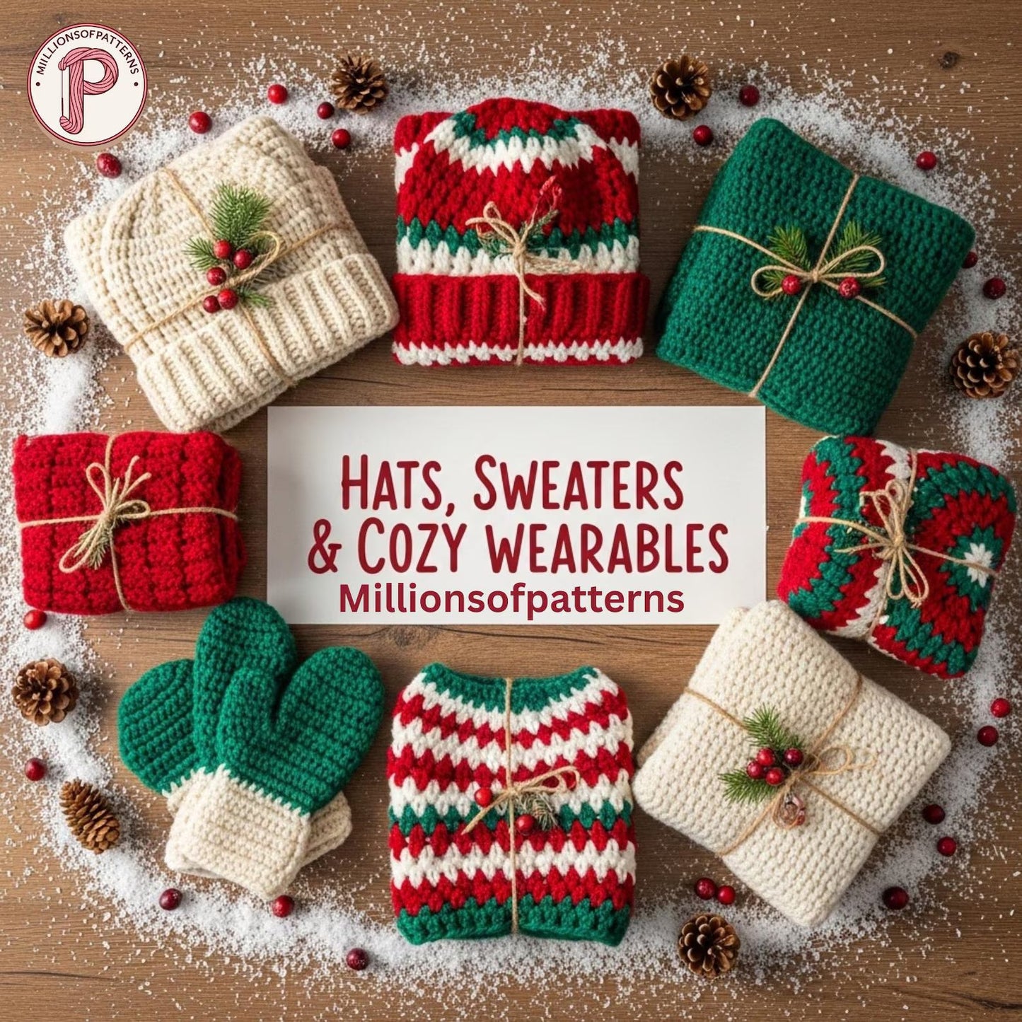 Mille et un patrons de crochet de Noël : Mega Bundle Amigurumi, Décorations, Vêtements, Sacs (Téléchargement PDF)