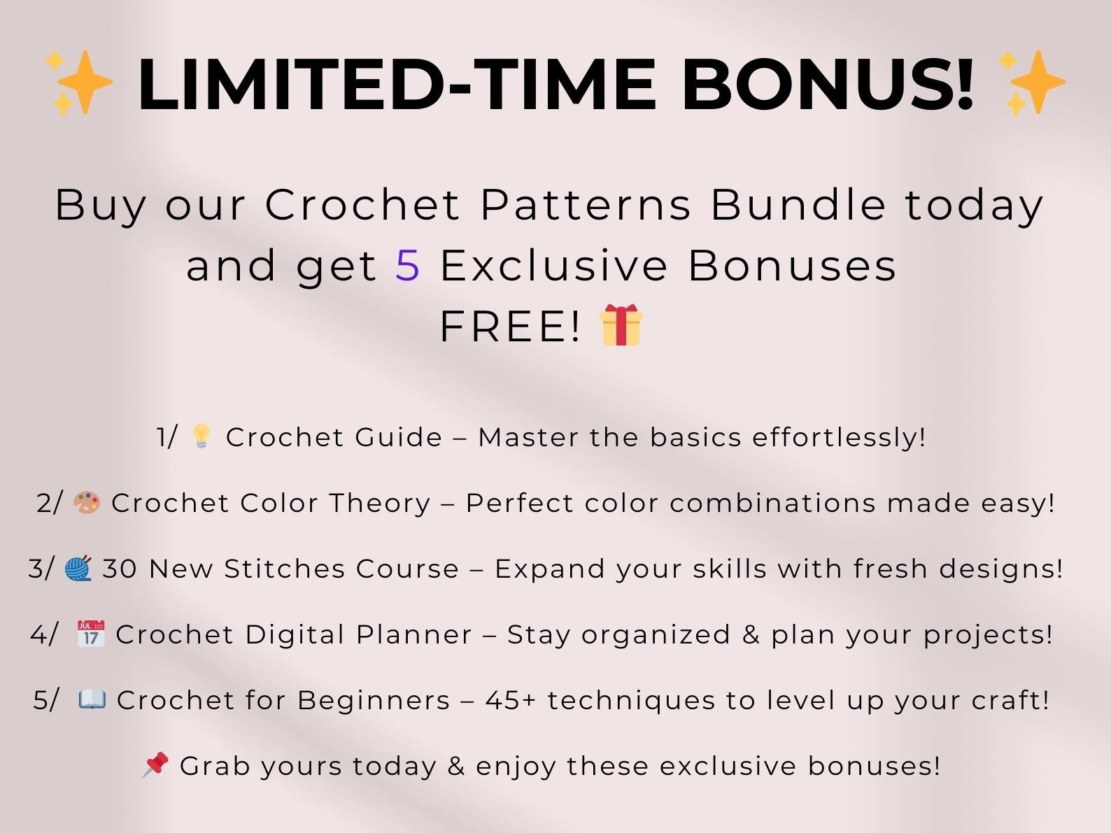 800 Flower Crochet Pattern Bundle