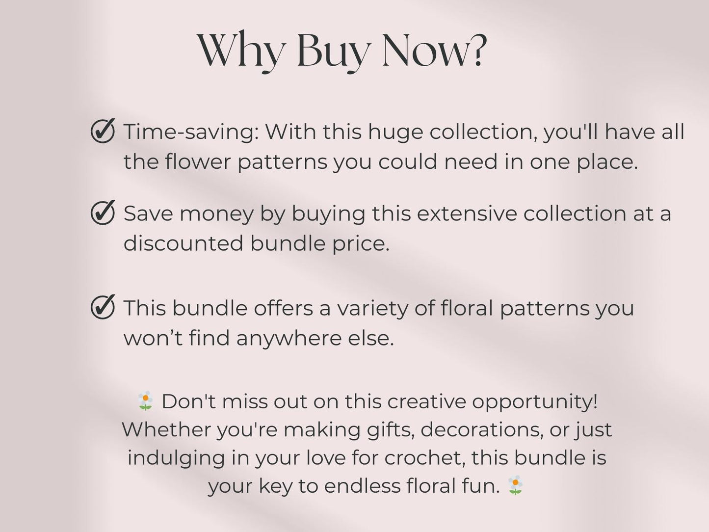 800 Flower Crochet Pattern Bundle