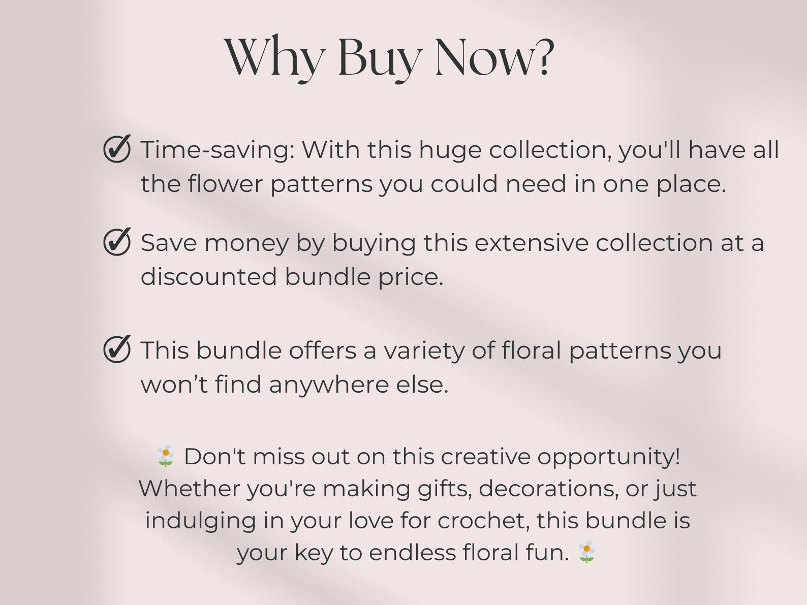 800 Flower Crochet Pattern Bundle